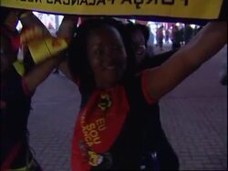 Reaction from fans watching the Portugal-Angola match News Clip