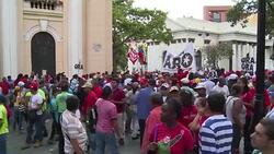 CLEAN : Venezuelan govt supporters rally on street against opposition News Clip