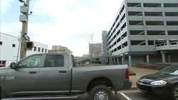 Driving shots through Jackson residential streets News Clip