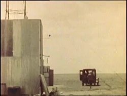 Dr. Robert Goddard successfully launches a rocket in 1930 in the New Mexico desert News Clip