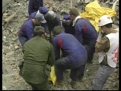 COLOMBIA: EARTHQUAKE AFTERMATH: 2 BODIES PULLED FROM RUBBLE News Clip