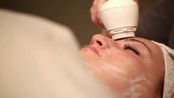 Facial Scrub Cleaning Low Angle Stock Footage
