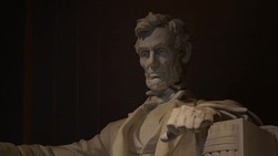 Stock shots Abraham Lincoln Statue at the Lincoln Memorial News Clip