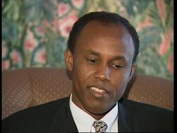 KENYA: SELF PROCLAIMED PRESIDENT OF SOMALALIA HUSSEIN AIDID INTERVIEW News Clip