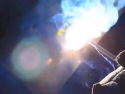 HD: Welding A Pipe Stock Footage