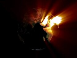 Earth with shine Stock Footage