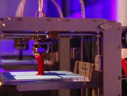 Science Museum Explores The Future Of 3D printing Stock Footage