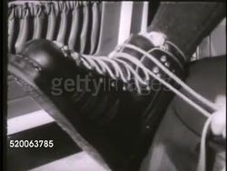 1963: RECREATION & HOBBIES: * VS Unidentifiable hands playing cards, tying shoelaces to boots, record dropping into player, spinning, typing on typewriter, dialing radio, reeling in fishing rod, starting motor of toy airplane. Fun, games Instructional Video