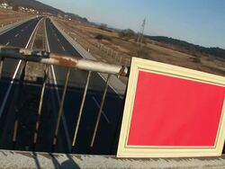 HD: Message On The Highway Stock Footage