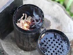 Hive Smoker. Stock Footage