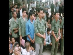 SYND 20-8-71 KHMER ROUGE MEMBERS SURRENDER News Clip