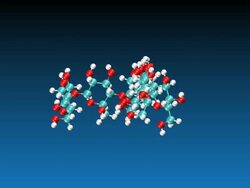 Animation of rotating Cellulose molecule Stock Footage