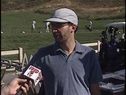 Ike Austin Celeb Golf Stock Footage