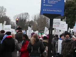 March for Life Anti-Abortion Rally Stock Footage