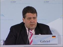 WRAP Presser as G8 leaders meet on global warming, family photo News Clip