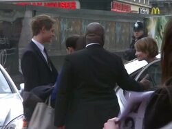 Max Irons, Emily Browning at the Sucker Punch UK Premiere at London England. (Footage by WireImage Video/GettyImages) Stock Footage