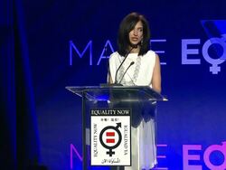 SPEECH - Yasmeen Hassan at Equality Now's "Make Equality Reality" Event Stock Footage
