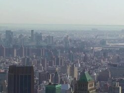 Manhattan Bridge & Downtown Stock Footage