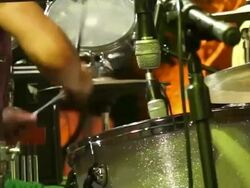 Drummer at the stage Stock Footage