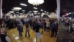 Wide Angle Of Entire Donald Trump Speech Showing Audience And Crowd Interactions And Reactions Pt.11 Stock Footage