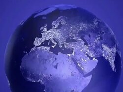 Zoom in on Blue Earth Stock Footage