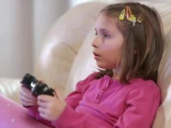 HD: Playing Video Games Stock Footage