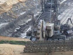 Bucket-wheel excavator Stock Footage