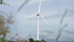 Wind turbine electric power is clean. Stock Footage