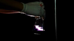 Scientist working at the laboratory Stock Footage