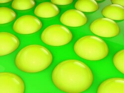 Glossy Bumps Background Loop - Green/Yellow (Full HD) Stock Footage