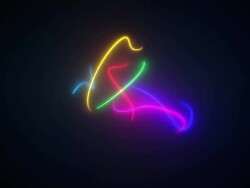Neon lines. Stock Footage