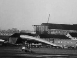 England tests new 'Flying Mattress' plane Stock Footage