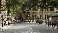 London Galleries and Theatres Stock Footage