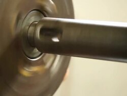 Operating the Industrial Lathe Stock Footage