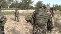 VOICED : Afghan army gets hand News Clip