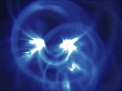 Blue Frax Flame animation Stock Footage