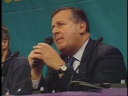 IOC Director Speaks About Atlanta Olympic Bombing Stock Footage