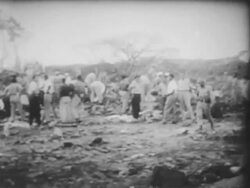 Seven trucks explode in Colombia Stock Footage