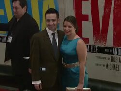 Lin-Manuel Miranda at 'Evita' Opening Night Stock Footage