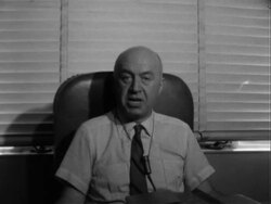 Interview with Film Director Otto Preminger Stock Footage