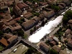 Canal Du Midi By Homps And Homps And Ognon Locks Stock Footage