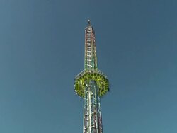 carousel "Power Tower" Stock Footage