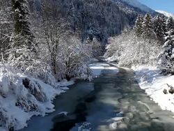 winter river Stock Footage