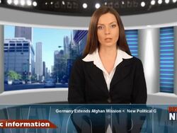 Newscaster Reading The Breaking News Stock Footage