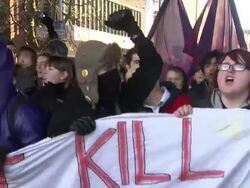 Student Fees Protest in Manchester News Clip