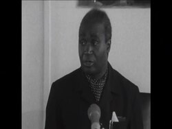 SYND 12-5-69 THE ZAMBIAN PRESIDENT TELLS A UN COMMITTEE ON COLONIALISM THAT BRITAIN'S FAILURE TO CRUSH RHODESIA IS A "PLOT AGAINST JUSTICE" News Clip