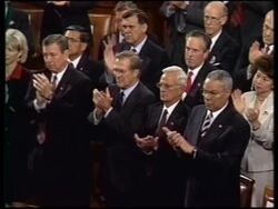 US President addresses Congress on response to terrorism &amp; reax News Clip