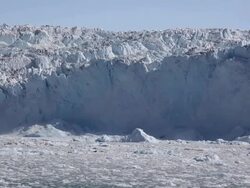 Glacial ice avalanche part 3 Stock Footage