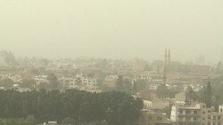 CLEAN : Sweltering Cyprus hit by dust storm News Clip