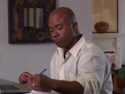 Father Takes Online Class Stock Footage